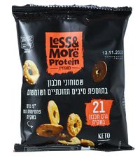בייגלה שטוחים חלבון בתוספת שומשום Less&More
