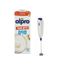 משקה חלב סויה ללא סוכר + מקפיץ חלב מתנה
