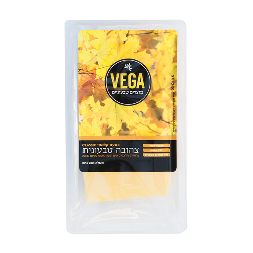 פרוסות צהובה טבעונית בטעם קלאסי vega